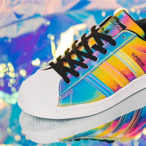 adidas netz schuhe regenbogen|adidas Superstar Irisierender Regenbogen Herren – FX7779 – .